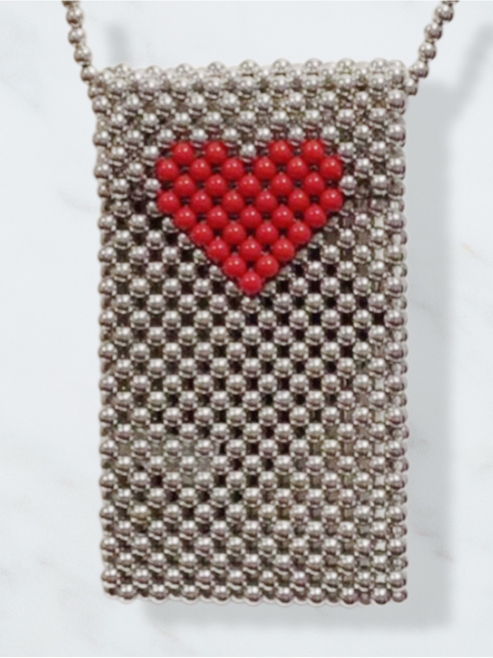 EXPRESDIONS NYC Vegan Beaded Phone Bag NWT - Picture 2 of 9